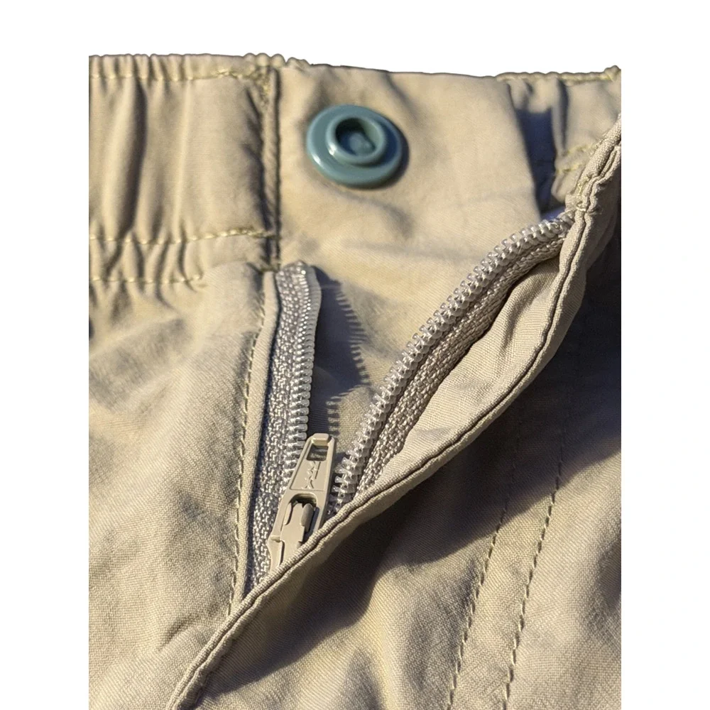 Columbia Women's Sandy River Cargo Shorts Medium Fossil Khaki Nylon AL4572 6